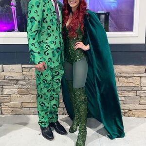 Green Floor-Length Cape